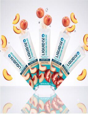 Hydration Electrolyte Drink Mix, Sugar-Free, White Peach, 0.45 Oz, 5-Stick Pack